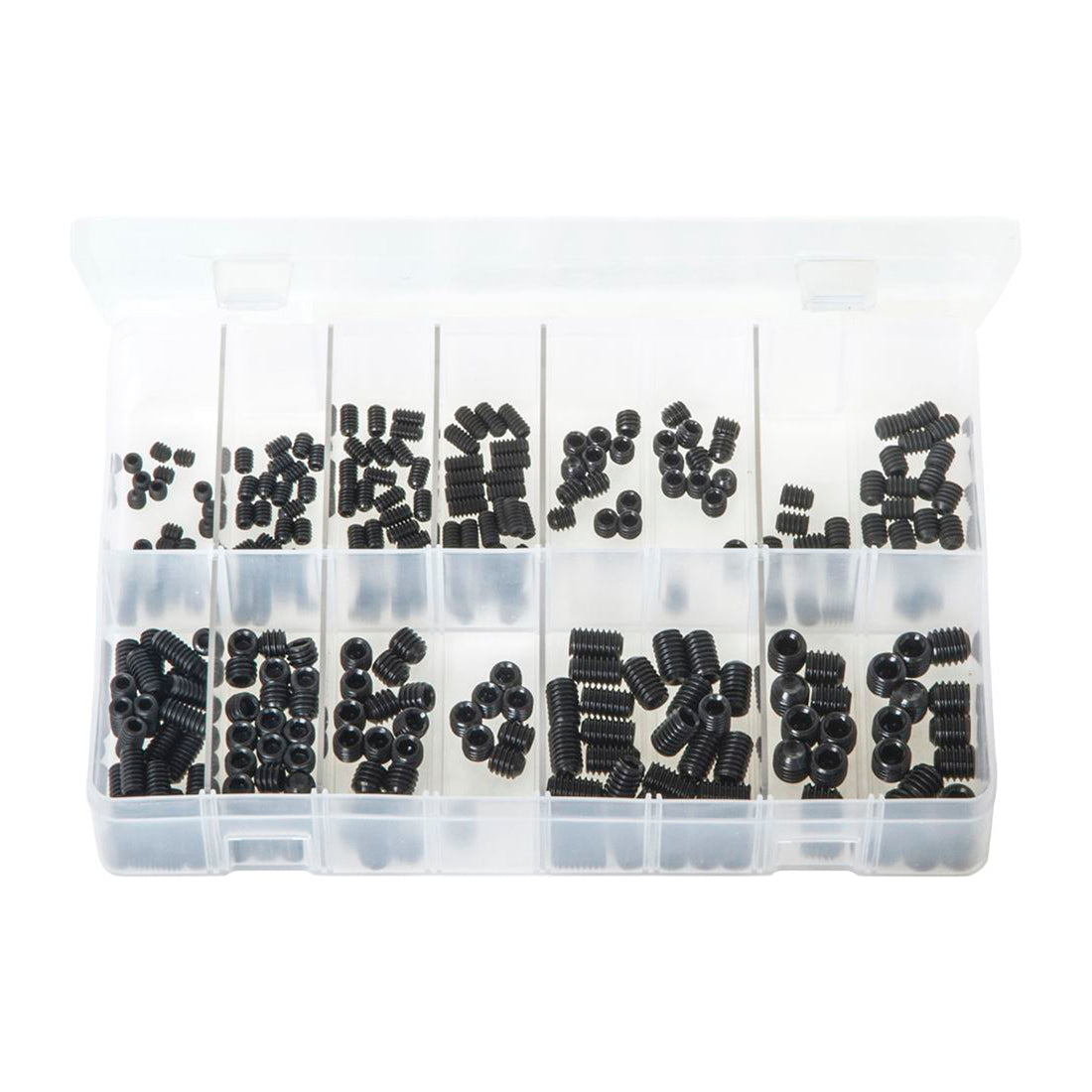 Grub Screws Black UNC/BSW Assortment Box 275 Pieces - DIN 916 Box of 275 Pieces