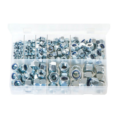 Zinc Plated Steel Nylon Lock Nuts M4-M16 Box of 275 Pieces DIN 982 P-Type Box of 275 Pieces
