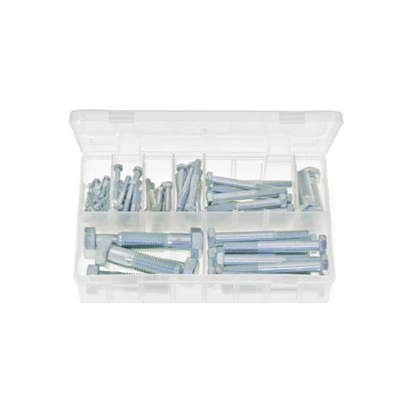Bolts High Tensile Metric Box of 90 Pieces Zinc Plated Steel DIN 931 Box of 90 Pieces