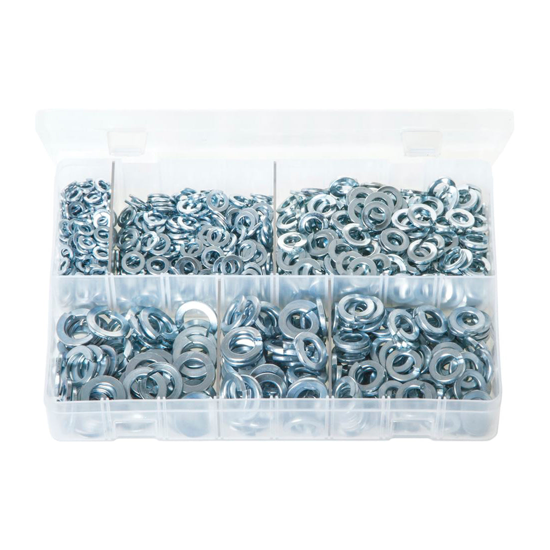 Zinc Plated Steel Spring Washers Imperial Box of 800 ANSI Standard Box of 800 Pieces