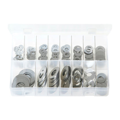 Zinc Plated Steel Shim Washers Box of 315 Assorted Thickness Box of 315 Pieces