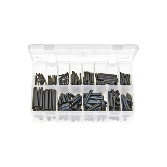 Spring Roll Pins Assortment - Black Imperial, Box of 300 Pieces, 11 Sizes (3/32" x 1" to 5/16" x 2") Box of 300 Pieces