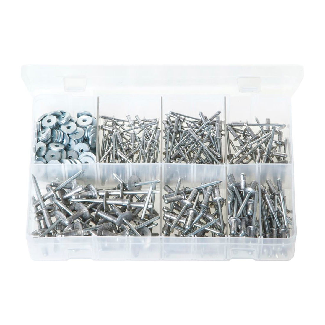 Pop Avdel Rivets Multi?Grip Aluminium & Washers Mixed Sizes 3.2–4.8mm Box 440