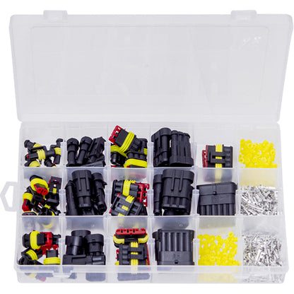 Superseal Waterproof Connector Assortment Box 424 Pieces (1?Way to 6?Way + Pins/Seals) Box of 424 Pieces