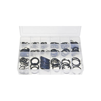 Circlips Assortment - External & Internal, Box of 400 Pieces, DIN 471/472 Box of 400 Pieces