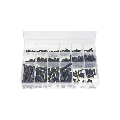 Assorted Black Cap Head Socket Screws Box - 270 Pieces, DIN 912 Grade 12.9 Box of 270 Pieces