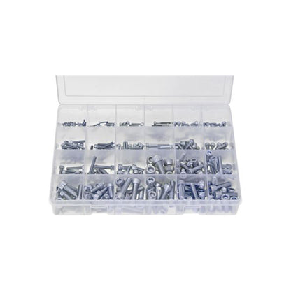 Assorted Zinc Plated Cap Head Socket Screws Box - 300 Pieces, DIN 912 Grade 12.9 Box of 300 Pieces