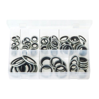 Bonded Seals (Dowty Washers) - BSP Assortment, Box of 100 Pieces, 7 Sizes Box of 100 Pieces