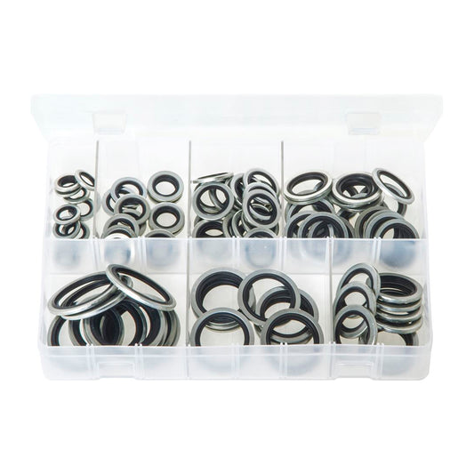 Bonded Seals (Dowty Washers) - BSP Assortment, Box of 100 Pieces, 7 Sizes Box of 100 Pieces