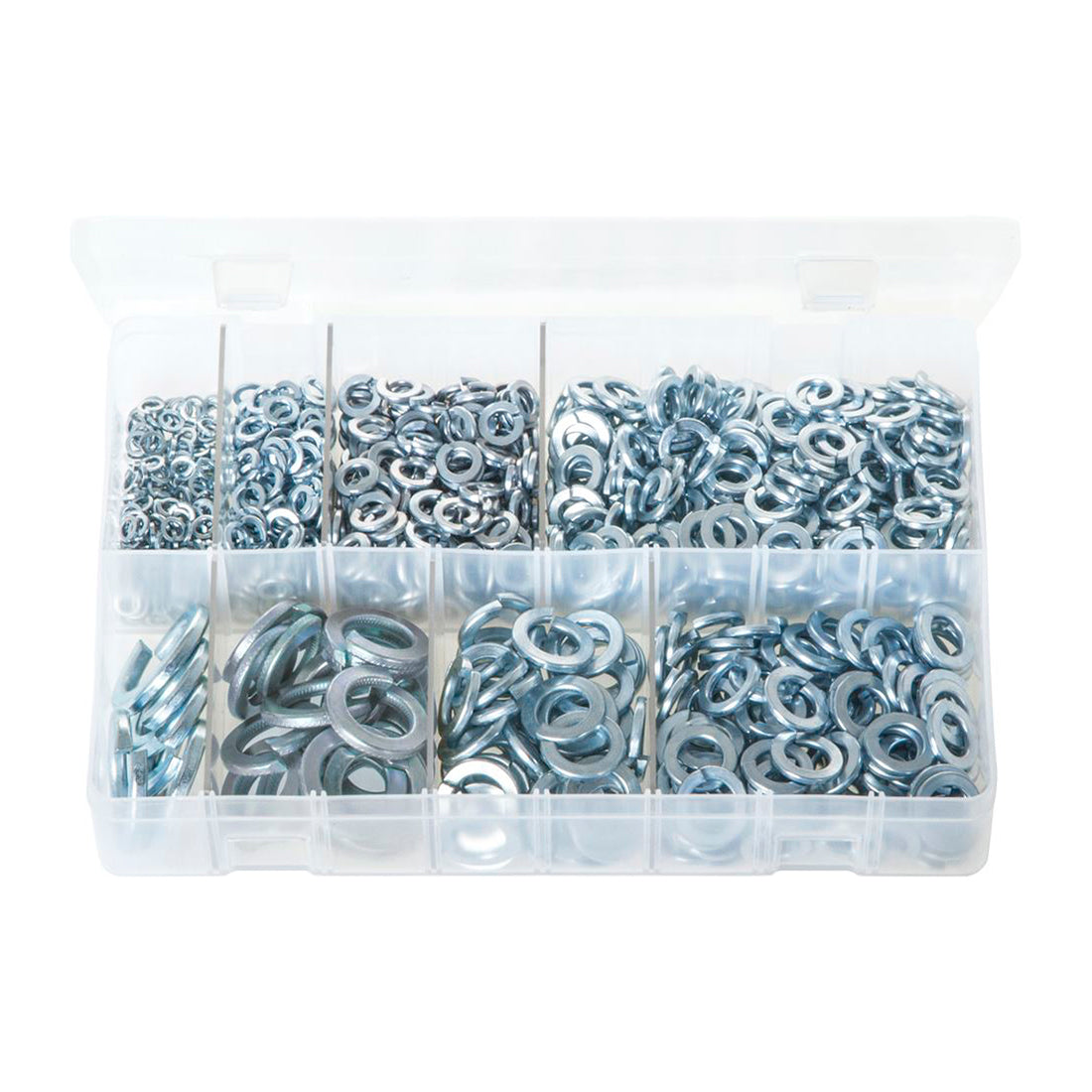 Zinc Plated Steel Spring Washers Metric Box of 1,015 DIN 127B Box of 1,015 Pieces