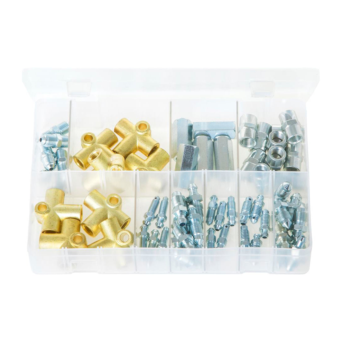 Brake Connectors & Bleed Screws Assortment - Box of 63 Pieces Box of 63 Pieces