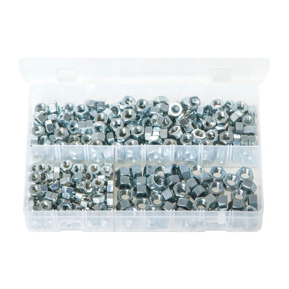 Zinc Plated Steel Nuts UNC Box of 350 Pieces ANSI B18.2.2 Box of 350 Pieces