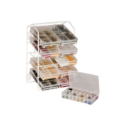 Handybox Rack - PVC Coated Wire, 460 x 300 x 210mm, Holds 10 Boxes, Free?Standing or Wall?Mounted Qty 1