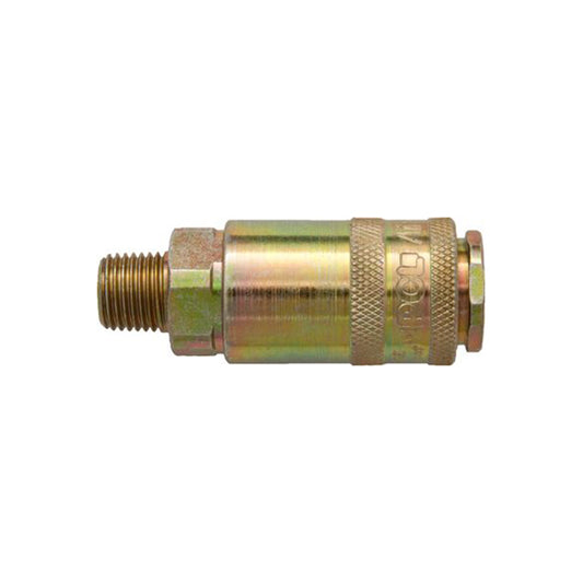 PCL Airflow Coupling - 1/4" BSP Male, For Portable Air Tools & Test Panels Pack of 2