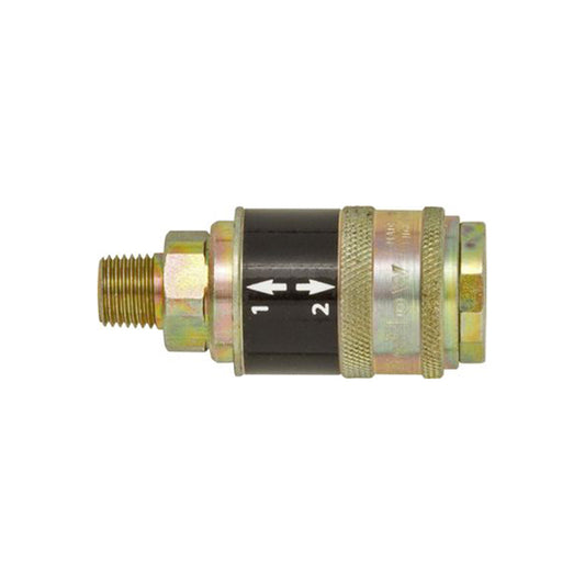 PCL Safeflow Safety Coupling - 1/4" BSP Male, ISO 4414/EN 983 Compliant, Self?Vent Release Qty 1