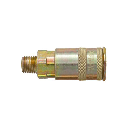 PCL Vertex Coupling - 1/4" BSP Male, Slim Profile, Integral Sleeve, For Trailing Hoses Pack of 2