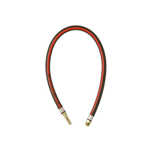 Whip Hose - 0.6m Length, Ø7mm (1/4"), BSP Male Ends, ISO 4414 & EN983 Compliant, Prevents Hose Whip Qty 1