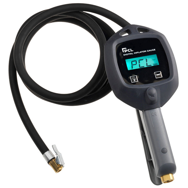 PCL Digital Tyre Inflator - Euro Spec, Single Clip?On, 1.8m Hose Qty 1