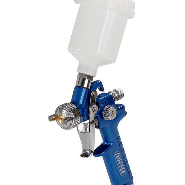 Spray Gun - Mini HVLP, 125ml Pot, 0.8mm Setup, Stainless Steel, Ideal for Touch?Ups & Alloy Wheels Qty 1