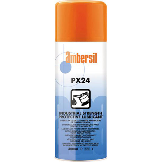 AMBERSIL AMBERSIL PX?24 Industrial Maintenance Spray - 400ml Aerosol, NATO Spec, Corrosion Inhibitor Qty 1