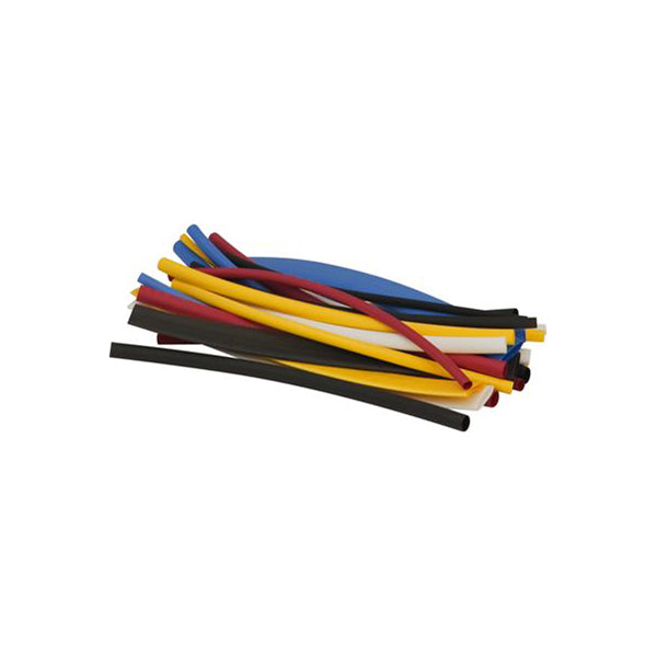 Heat Shrink Tubing Assortment Pack - 200mm Lengths, 4 Sizes, 5 Colours Pack of 30 Pieces