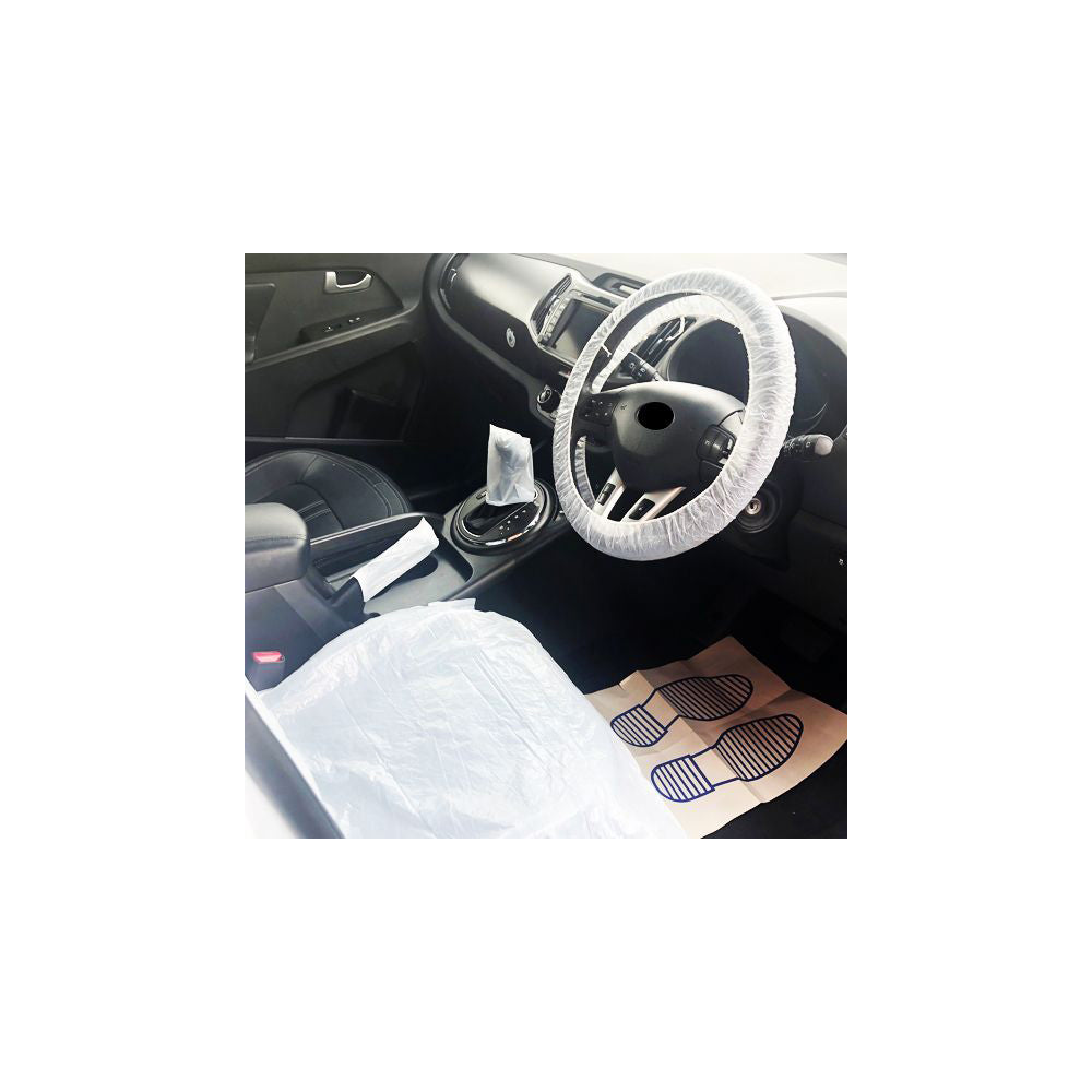 Vehicle Protection Valeting Kit - 5?in?1 Disposable Covers Qty 100 Kits