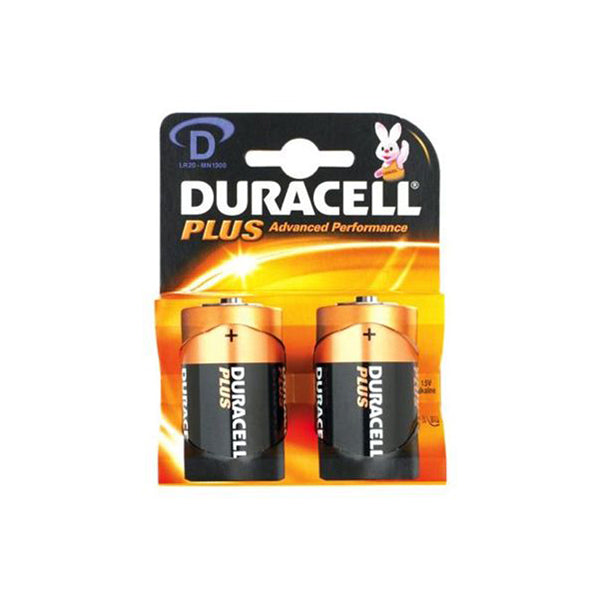 Duracell Plus Alkaline Battery Size D (LR20) 1.5V Qty 10 x2