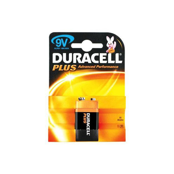 Duracell Plus Alkaline Battery 9V (PP3) Qty 10 x1