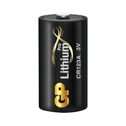 GP Lithium Battery - CR123A, 3V (DL123, EL123AP), For LED Torches & Digital Cameras Pack of 4