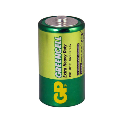 GP Extra Heavy Duty Battery - Size D (13G), 1.5V (HP2, R20S) Qty 10 x 2