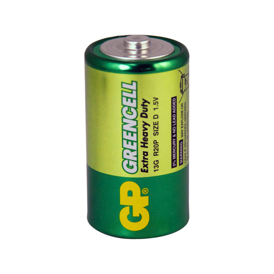 GP Extra Heavy Duty Battery - Size D (13G), 1.5V (HP2, R20S) Qty 10 x 2