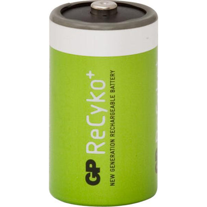 GP ReCyko+ Rechargeable Battery - Size D, 5700mAh, 1.2V NiMH, Pre?Charged, Long Retention Pack of 2