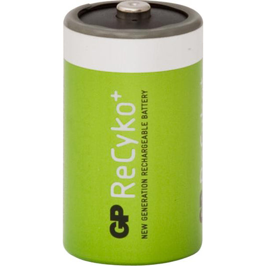 GP ReCyko+ Rechargeable Battery - Size D, 5700mAh, 1.2V NiMH, Pre?Charged, Long Retention Pack of 2