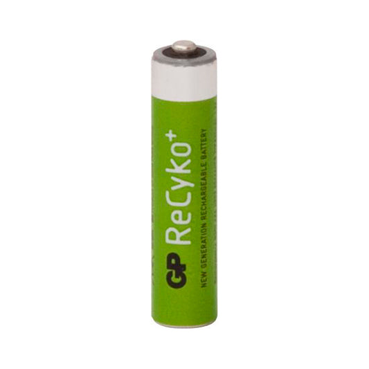 GP ReCyko Pro Rechargeable Battery - Size AAA, 800mAh, 1.2V NiMH, Pre?Charged, Long Retention Pack of 4