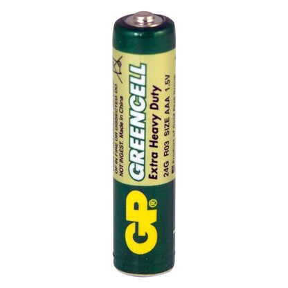GP Extra Heavy Duty Battery - Size AAA (24G), 1.5V (HP16, R03S) Qty 10 x 4