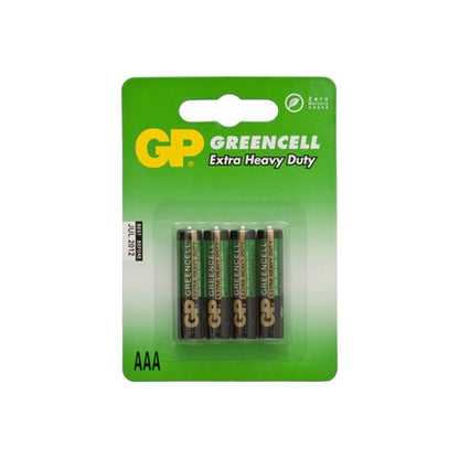 GP Extra Heavy Duty Battery - Size AAA (24G), 1.5V (HP16, R03S) Qty 10 x 4