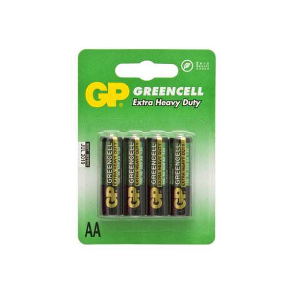 GP Extra Heavy Duty Battery - Size AA (15G), 1.5V (HP7, R6S) Qty 10 x 4