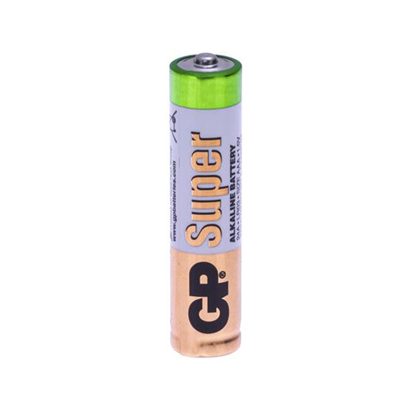 GP Super Alkaline Battery - Size AAA (LR03), 1.5V (MN2400) Box of 20 x 2