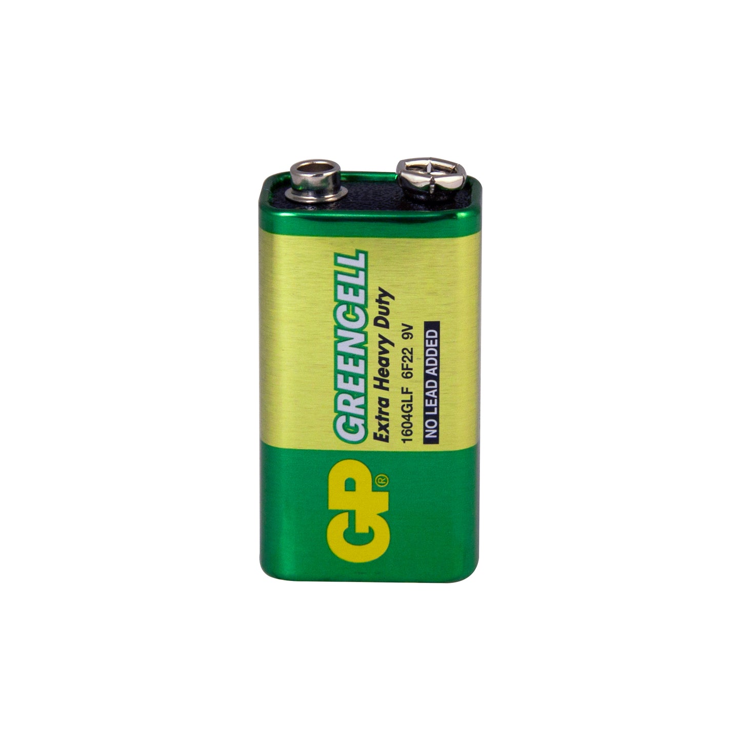 GP Extra Heavy Duty Battery - 9V (1604G/PP3S), 9V (PP3S, 6F22) Qty 10 x 1