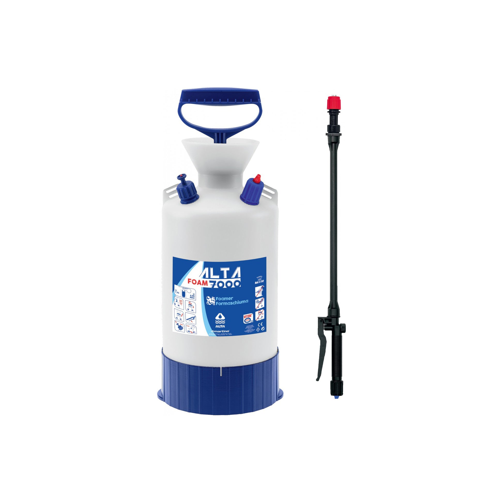 ALTA Foam Pressure Sprayer - 6L Working Capacity, Viton Seals, 3 Nozzles, 120cm Hose Qty 1