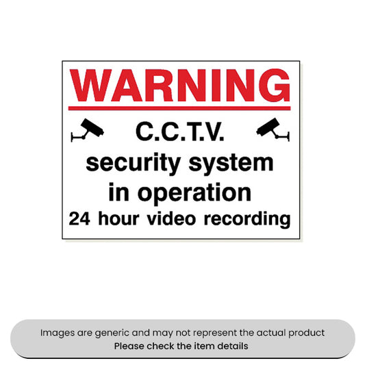 Warning CCTV Foamex 480X360mm Pack Qty 1