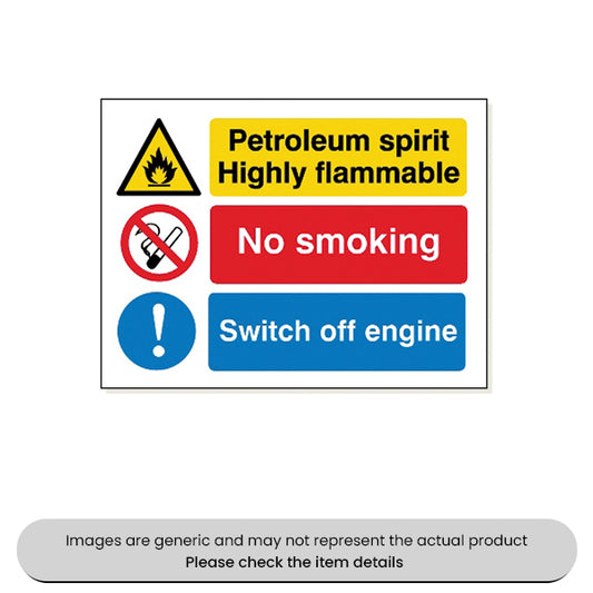 Petrol No Smoking Foamex 480X360mm Pack Qty 1