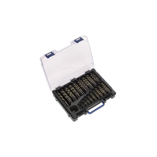 Abracs HSS Drill Bit Set 170pc Precision Pilot Drilling Heat Removal Qty 1 Set