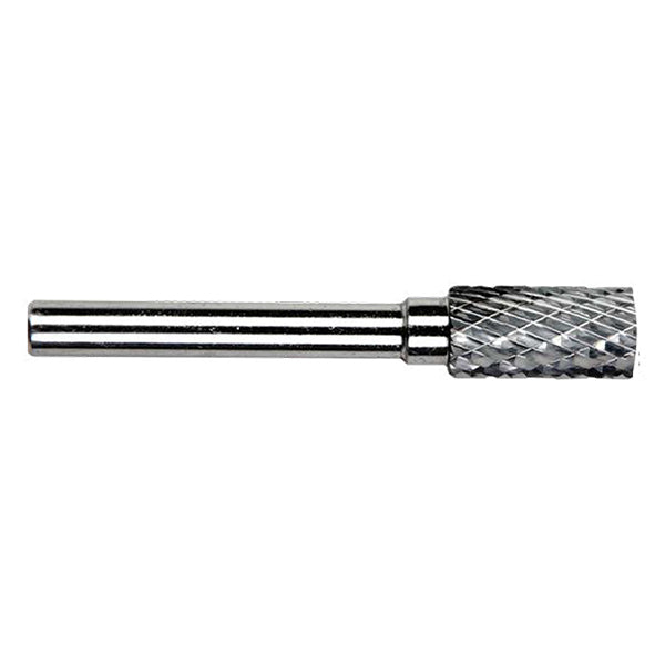 ABRACS Carbide Burr - Shape A, Cylindrical No End Cut, Ø10 x L20mm Head, Ø6mm Shaft, L60mm Total Qty 1