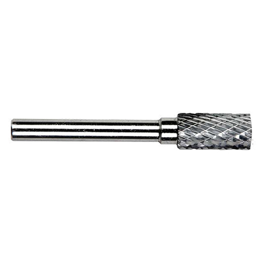 ABRACS Carbide Burr - Shape A, Cylindrical No End Cut, Ø10 x L20mm Head, Ø6mm Shaft, L60mm Total Qty 1