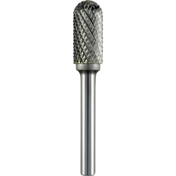 ALPEN Carbide Burr - Ball Nose, Ø10mm Head, L65mm, Ø6mm Shaft, Tungsten Carbide, Universal No.6 Cut Qty 1