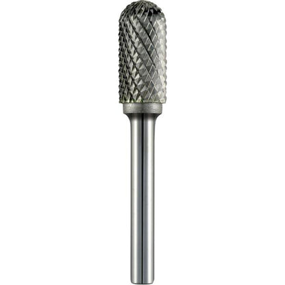 ALPEN Carbide Burr - Ball Nose, Ø10mm Head, L65mm, Ø6mm Shaft, Tungsten Carbide, Universal No.6 Cut Qty 1