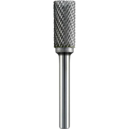ALPEN Carbide Burr - Cylindrical Front, Ø12mm Head, L65mm, Ø6mm Shaft, Tungsten Carbide, Universal No.6 Cut Qty 1