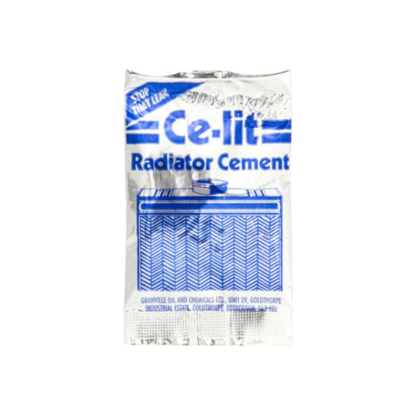 CE-LIT Radiator Cement - Display Card of 24 Sachets, Seals Radiators, Cylinder Blocks & Water Pumps Qty 1