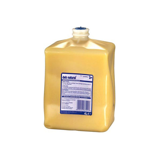 DEB Natural Cartridges 4L Powerful Citrus Hand Cleaner with Orange Oil & Cornmeal Scrub Qty 4